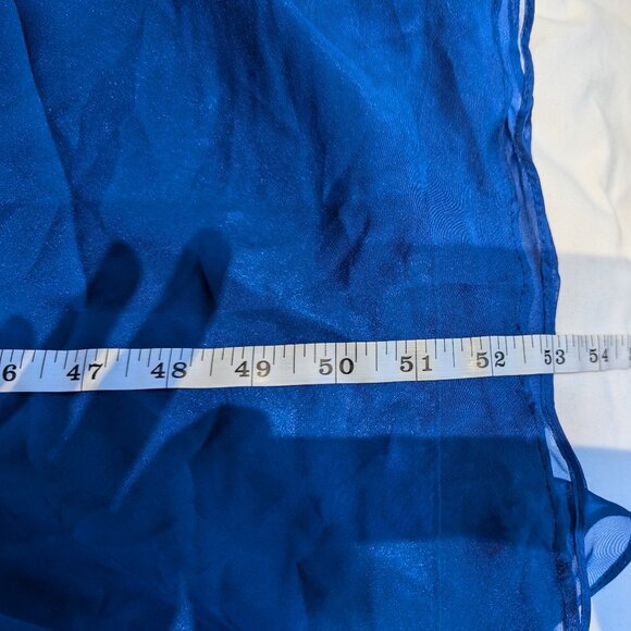 Blue Strapless long Sequin hand Beaded bodice Semila&Co dress Prom Formal Party - Picture 4 of 13